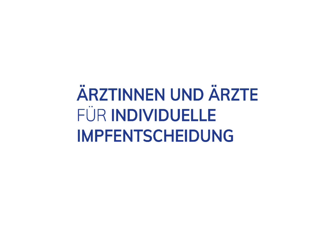 Slogan der Ärzte für individuelle Impfentscheidung